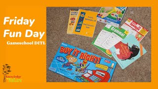 FRIDAY FUN DAY || HOMESCHOOL DITL || GAMESCHOOL