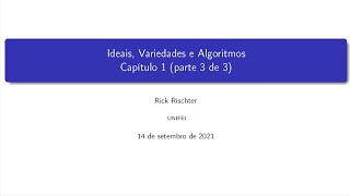 Ideais, Variedades e Algoritmos Aula 03   Polinômios de uma variável