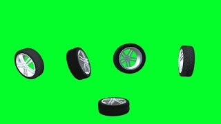 Top 9 Tire, Wheel green screen Animation Effects || Chroma key effect