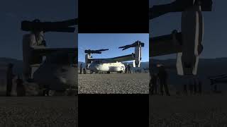 BELL BOEING MV-22 OSPREY UNFOLD THE WINGS AND ROTORS