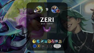 Zeri ADC vs Ezreal - EUW Master Patch 14.8