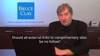 Should external links to complimentary sites be no follow?