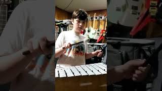 Adrian (my grandson) playing the star wars theme on glockenspiel