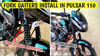 Fork Gaiters Install In Pulsar 150 | Fork Rubber | Oil Seal Protector