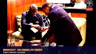 How Bishop Wale Oke blessed Prophet Uebert Angel.