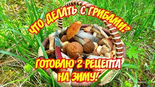 2 РЕЦЕПТА ГРИБНЫХ ЗАГОТОВОК НА ЗИМУ! 💪🍄🍄🍄🔥