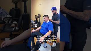 This is the barber cape you put on crybaby customers 😂 #funny #funnyvideo #barber