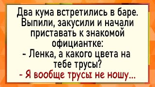 Как два кума решили официантке туда посмотреть! Сборник свежих анекдотов! Юмор!