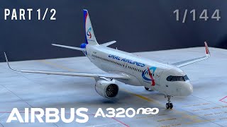 Cборка модели A320Neo Ural Airlines (Часть 1/2), 1/144, Звезда (English subs) @BigScale #a320neo