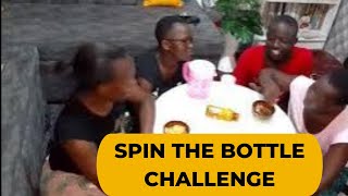 Spin the bottle and eat what it points, family fun game/challenge #spinthebottle #familyfungame