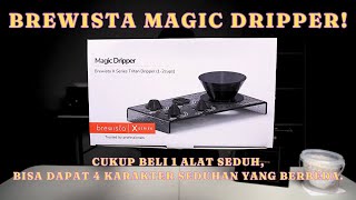 REVIEW MAGIC DRIPPER BREWISTA X SERIES TRITAN DRIPPER!! BELI 1 DAPAT 4, NYEDUH KOPI JADI MAKIN SERU.