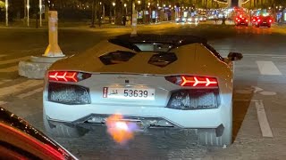 LE V12 DE L'AVENTADOR... INCROYABLE 🤯🤯🤯 Carspotting in Paris