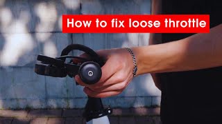 How to fix loose throttle at Meeko Electric scooter - patinetes - sähköpotkulauta