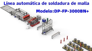 Línea de soldadura de malla de refuerzo|Máquina automática de soldadura de malla|Soldadora de malla