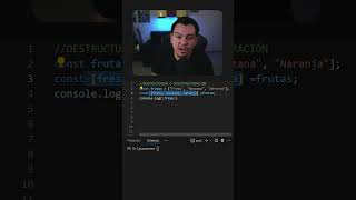 Destructuring #javascript #shorts #typescript #tutorial #desarrolloweb #react