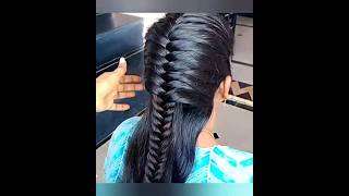 Simple &Quick Braid Hairstyle tutorials #hairstyle #shorts #trending #nirmalahairstyles #subscribe