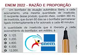 ENEM 2022: RAZÃO E PROPORÇÃO - UNIDADES DE MEDIDA DE TEMPO