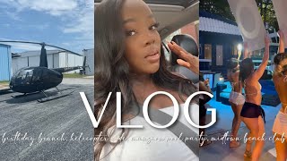 WEEKLY VLOG ⇢  Epic Birthday Brunch, Mansion Pool Party, Helicopter Ride, + Midtown Beach Club