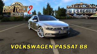 Volkswagen Passat B8 2017 v1.0 для ETS 2 и ATS (1.45.x)Обзор мода