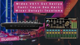 Midex VS11 Üst Seviye Ses Kartı Mixer Detaylı İnceleme