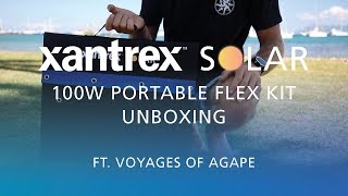 UNBOXING 100W XANTREX SOLAR PORTABLE FLEX KIT