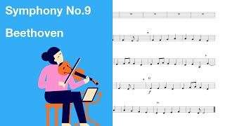 Beethoven - Symphony No.9 - Ode to Joy [Violin Sheet Music]