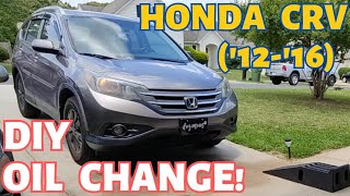 2012-2016 Honda CRV | HOW to CHANGE your OIL