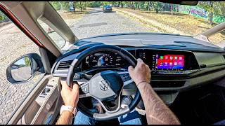 NEW Volkswagen Multivan T7 2024 [2.0 TDI 150 hp] |0-100| POV Test Drive #2170 Joe Black