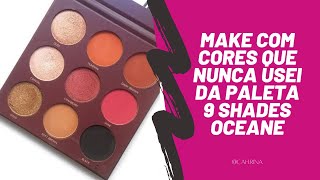 Makeup: Wine + Cranberry da paleta 9 shades de Mari Saad |  @Cah.Rina