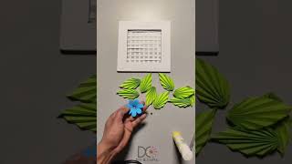 wall hanging flower# shorts #viral #status #DIY #Origami #Craft #Tutorial #Creative video #fun #fyp