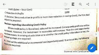 Liberal Credit Policy