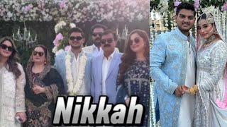 aiman Minal brother nikkah ceremony grand entry family | muneeb butt aiman Minal wedding