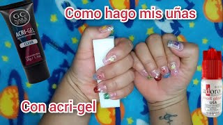 como me hago mis uñas con acrigel en casa paso paso