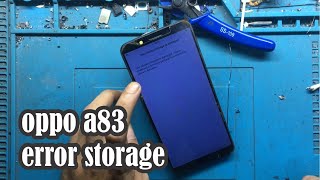 cara mengatasi oppo a83 error storage