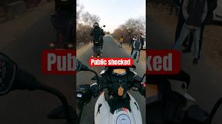 #public shocking results #wheelie on road #sunday fun #vlogs #ride #bike #viral #shorts