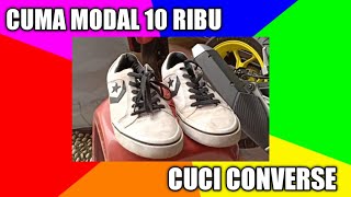 cara mencuci sepatu converse atau sepatu berbahan kanvas mudah murah dan aman