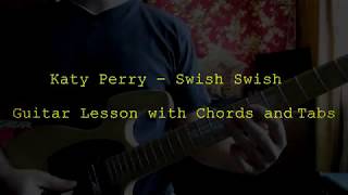 Katy Perry - Swish Swish | Guitar Lesson with Chords and Tabs