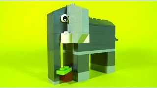 How To Build Lego ELEPHANT - 10681 LEGO® Creative Building Cube Creations