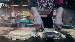 Okonomiyaki Hiroshima Style 4K - Osmo Pocket Footage