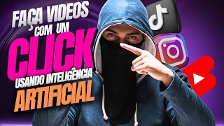 Como Criar VIDEOS COM UM CLICK Usando Inteligência artificial Rápido e Fácil