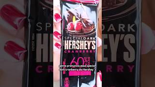 Experimentando Chocolate Hersheys Dark Canberry #provando #chocolate #hersheys #doces