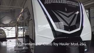 2019 Momentum "G" Class Toy Hauler Mod. 25G For Sale at Terry Frazer's RV Center