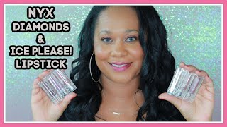 NYX DIAMONDS & ICE PLEASE LIPSTICK REVIEW - 2020 HOLIDAY COLLECTION