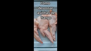 Desossando asa de frango. YouTube shorts