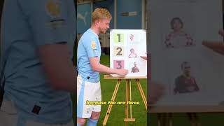 Kevin De Bruyne Ranks Footballs Greatest Midfielders 👀 #football #shorts