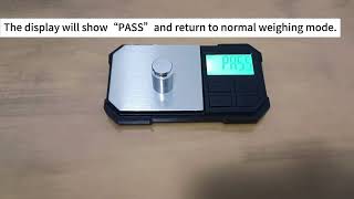 How to calibrate digital pocket scale N95?