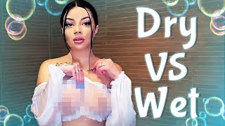 [4K] 👙18+🚫Oops..I've showed a little more Transparent Haul (2024) | Dry VS Wet