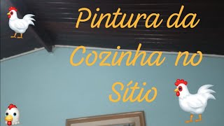 Pintando cozinha no sítio