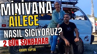 MİNİ KARAVANLA 4 KİŞİ SONBAHAR KAMPI | BELEMEDİK CUMHURİYET KAMPI #minivan #karavan #campervan