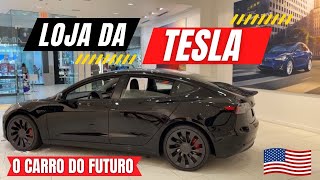 Loja da Tesla em Orlando | O carro que anda sozinho | O carro do futuro | Carros dos Estados Unidos